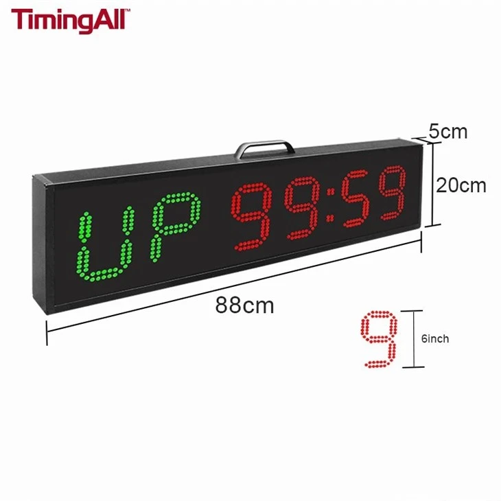 two color gym clock size